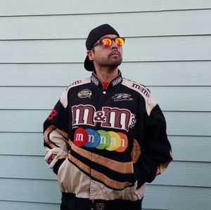 Vintage '90s JH Design M&M's Elliot Sadler #38 Nascar Nextel Series Cup Coat 4XL